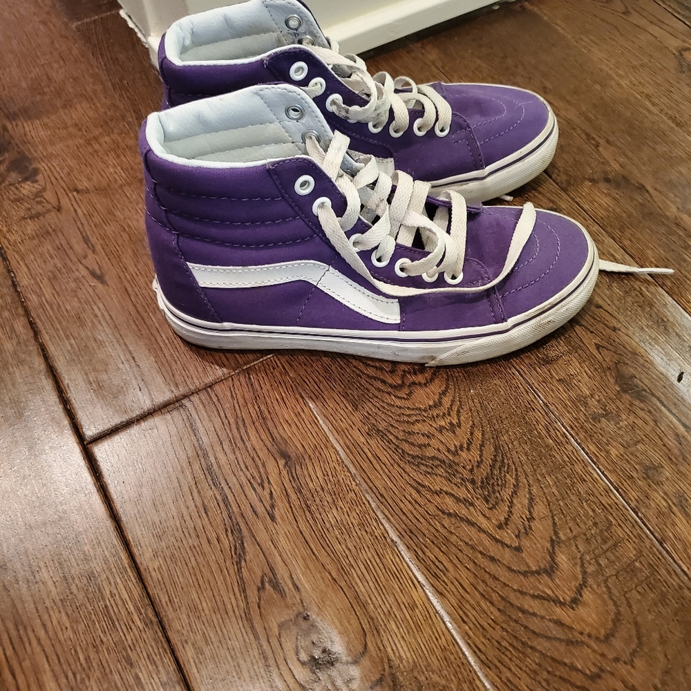 Van's Purple High Tops